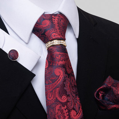 Multi Colored Striped Floral Mens Tie - ARCHSHOPE
