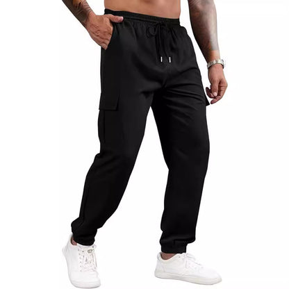 Lockere, gerade Cargohose mit mehreren Taschen