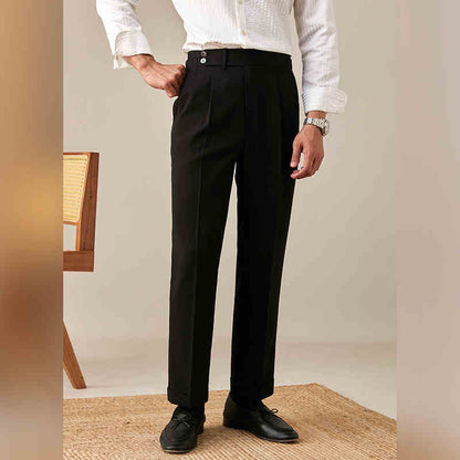 Nouveau pantalon de costume décontracté skinny avec ceinture pour homme