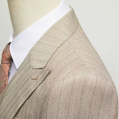 Bräutigam Slim Fit Anzug Dreiteiliger Anzug für Männer
