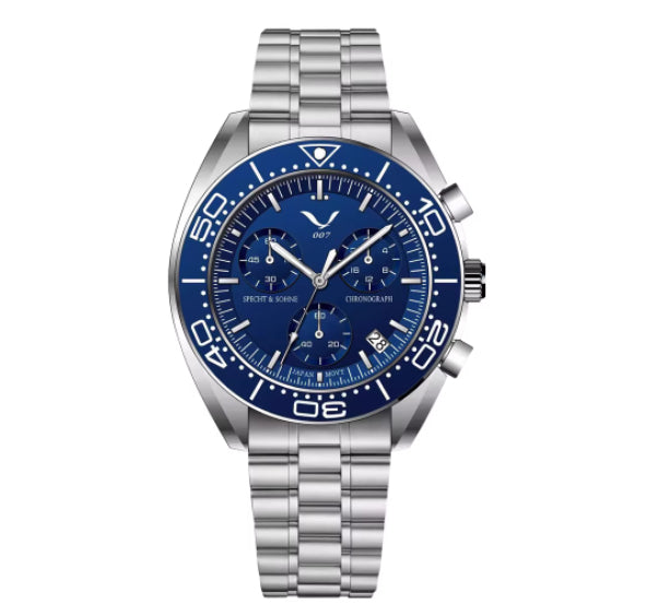 Business Multi-function Chronograph Watch Luminous Water-resistant With A Sapphire Crystal Glass Dial - ARCHSHOPE