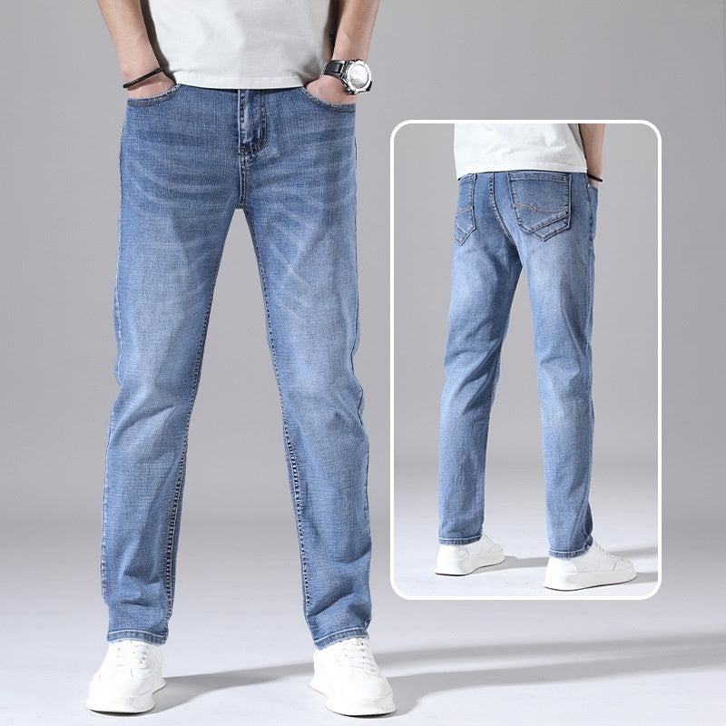 Retro Dünne Jeans Gerade Lose Freizeithose Männer