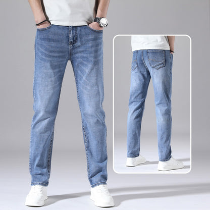 Retro Dünne Jeans Gerade Lose Freizeithose Männer