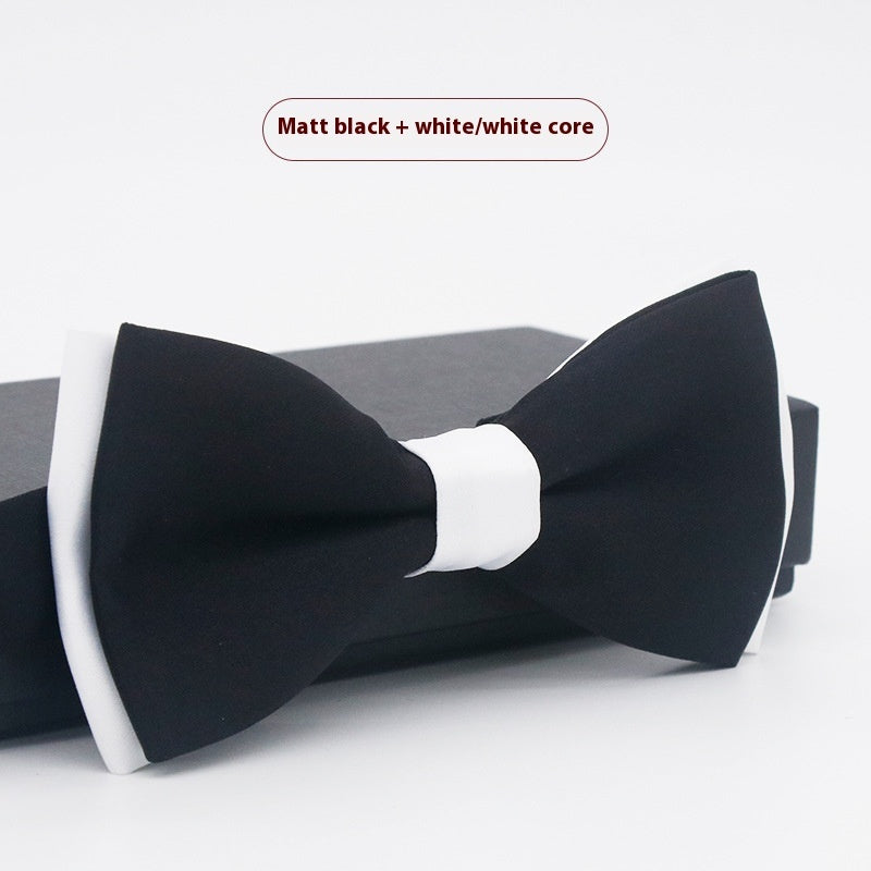 Men's Solid Color Formal Wear Wedding Business Casual Groom Groomsman Bow Tie - ARCHSHOPE