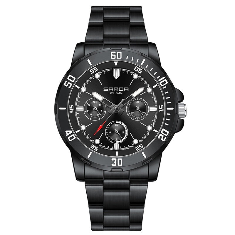 Multifunctional Waterproof Quartz Watch For Men - ARCHSHOPE