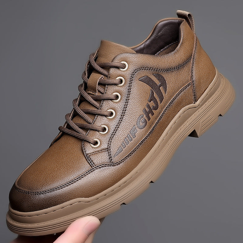 Herren Lederschuhe Leder Atmungsaktiv Business Weiche Sohle