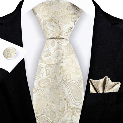 Jacquard-embroidered Cashew Flower Tie - ARCHSHOPE