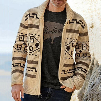 Herrenmode Revers Jugend Casual Cardigan Jacke