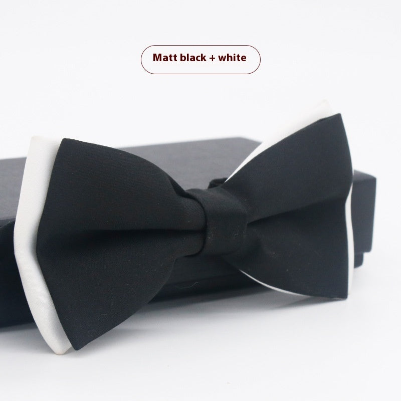Men's Solid Color Formal Wear Wedding Business Casual Groom Groomsman Bow Tie - ARCHSHOPE