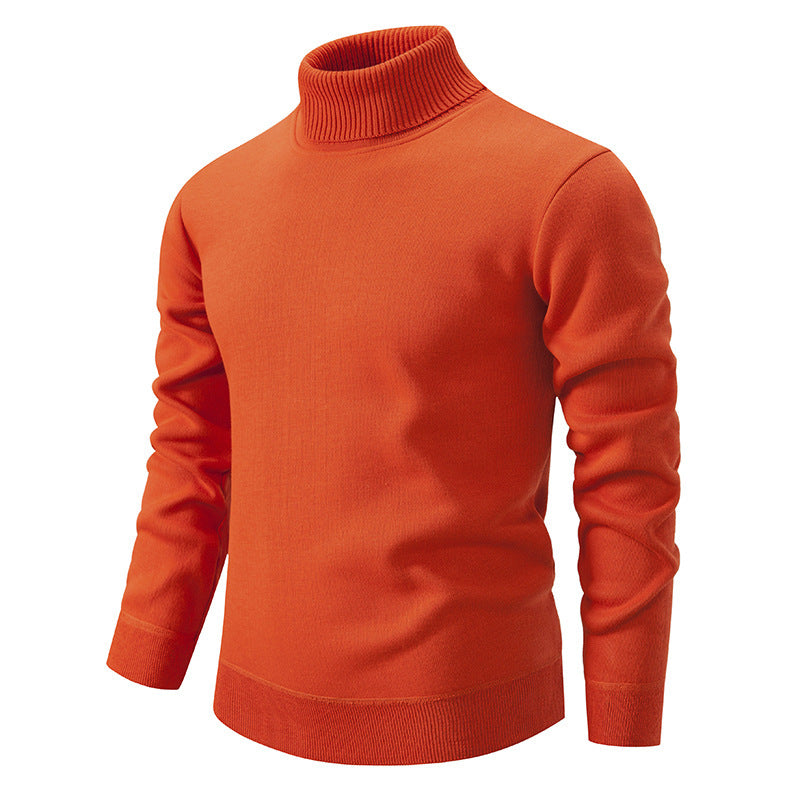 Autumn And Winter Velvet Thickening Sweater Knitwear Men's Turtleneck - ARCHSHOPE