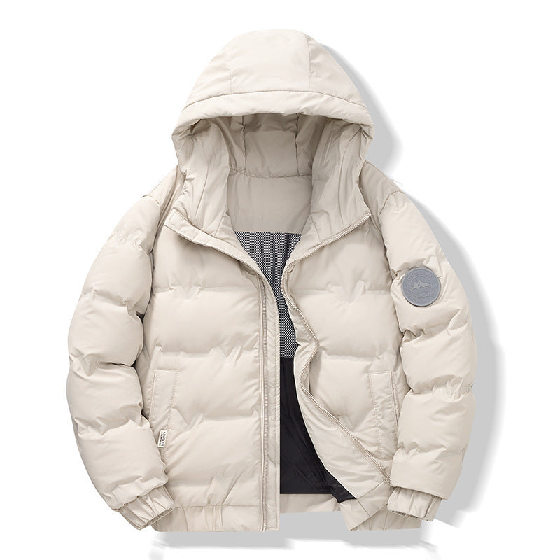 Manteau d'hiver court et simple pour homme