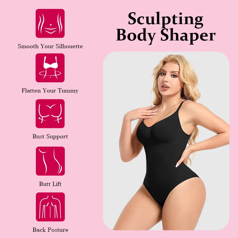 Dropship Seamless Boyshorts Shapewear Slimming Fajas Bodysuit Plus Size Faha Sculpt Body Shaper For Women Seamless Shapewear - ARCHSHOPE