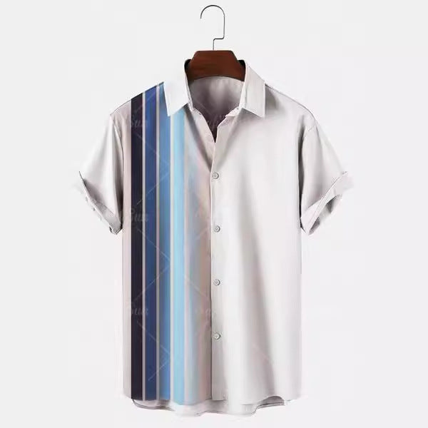 3D Sommer Casual Printed Hawaiian Shirt Männer Urlaub Seaside Wear