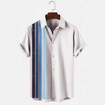 3D Sommer Casual Printed Hawaiian Shirt Männer Urlaub Seaside Wear