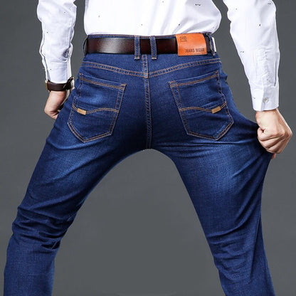 Elastische Herren Straight Tube Loose Casual Jeans