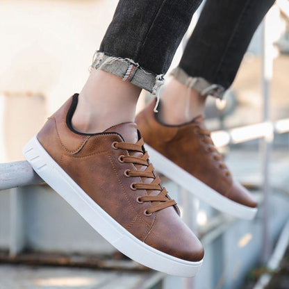 Lace-up Flat Shoes Men's Fashion Casual Shoes - ARCHSHOPE