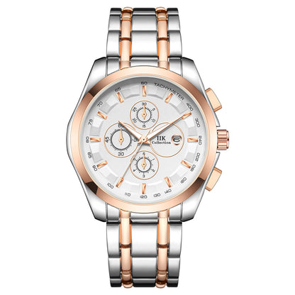 New Luminous Hands Alloy Mens Quartz Watch - ARCHSHOPE