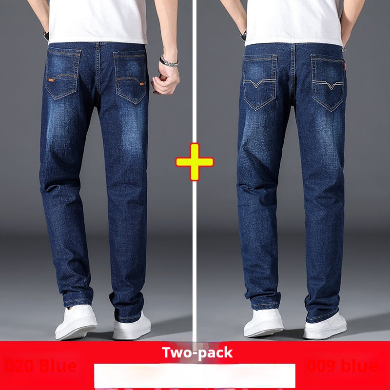 Sommer Dünne Jeans männer Lose Gerade