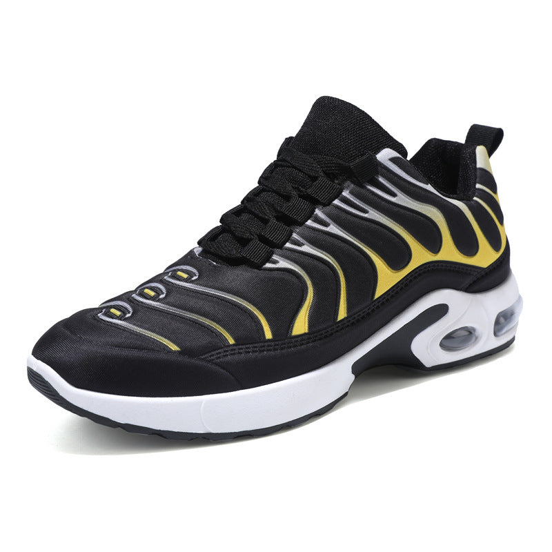 Farbblockierte Sneakers für Herren, personalisierte modische Schnürschuhe mit Luftkissen, Sportschuhe, lässige Laufschuhe für draußen