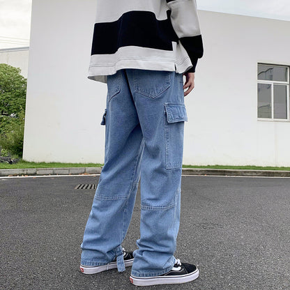 Herren Jeans mit weitem Bein, Hip-Hop-Casual