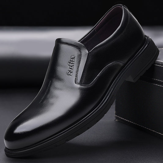 Chaussures habillées en cuir de vachette de première couche pour hommes