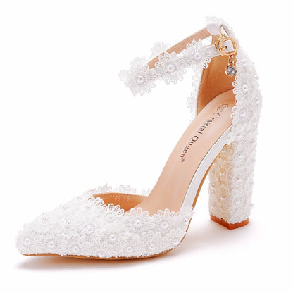 Rhinestone High Heel Shoes Women - ARCHSHOPE