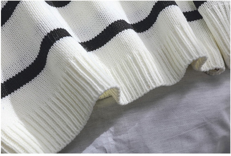 Herbst und Winter Rollkragenpullover für Männer und Jungen Trend All-Match-Linie Kleidung Lazy Wind