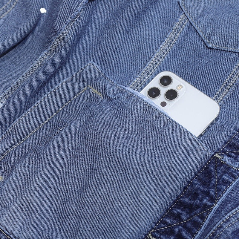 Manteau en jean décontracté pour homme
