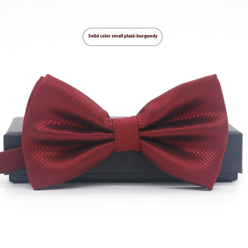 Men's Solid Color Formal Wear Wedding Business Casual Groom Groomsman Bow Tie - ARCHSHOPE