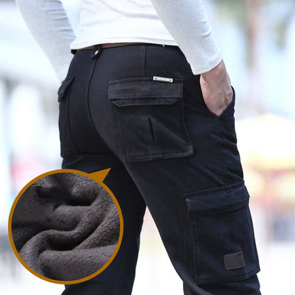 Battlefield Jipu Winter Plüsch Overalls Casual Hosen Männer