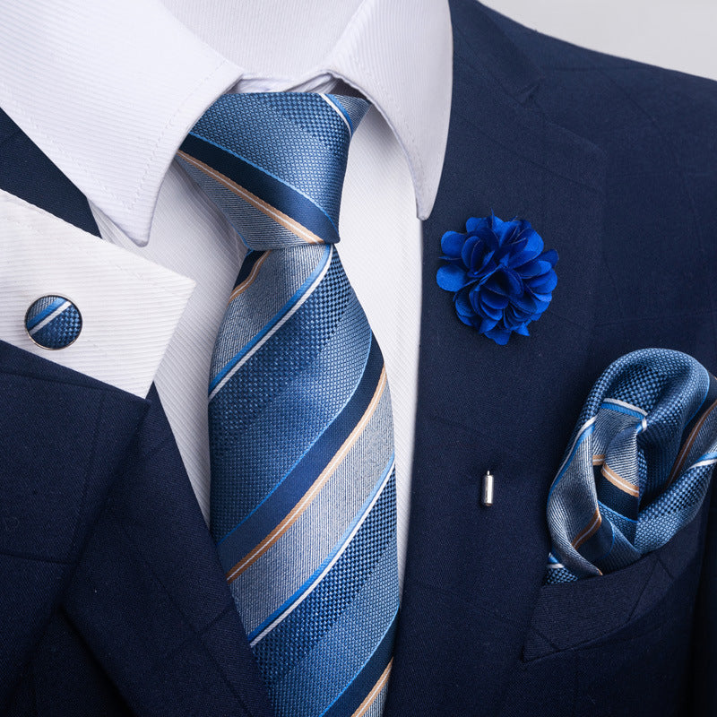 Men's Tie Suit Pocket Square Combo 8 - ARCHSHOPE