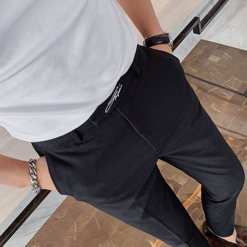 Bestickte neue Slim Casual Westernhose für Herren