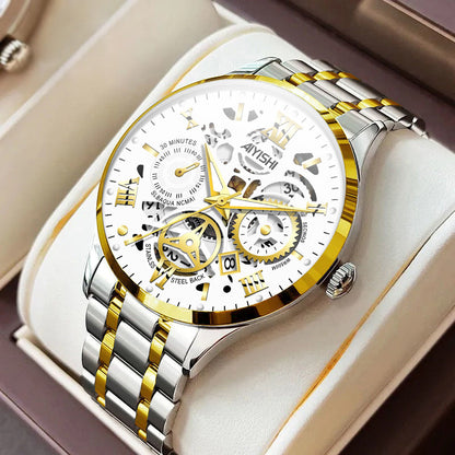 Men's Automatic Non-mechanical Men's Watch Stainless Steel Waterproof - ARCHSHOPE