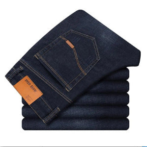Neue Herren Jeans Slim Straight Black Pants für Männer