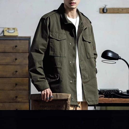 American Heavy Industry Vintage Overalls Jacket Men - ARCHSHOPE
