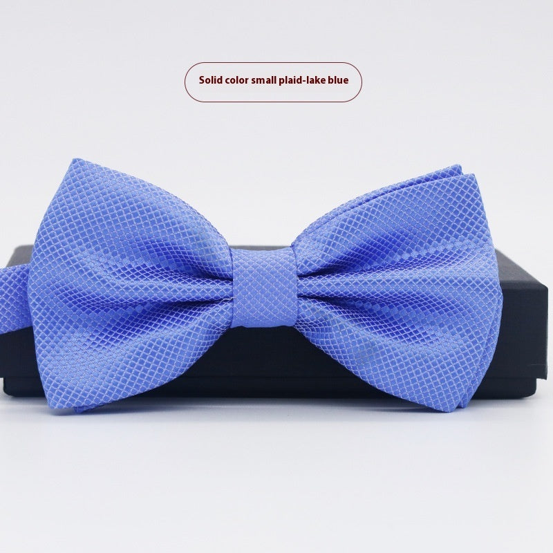 Men's Solid Color Formal Wear Wedding Business Casual Groom Groomsman Bow Tie - ARCHSHOPE