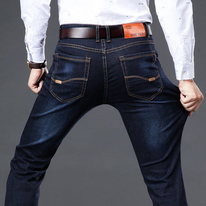Elastische Herren Straight Tube Loose Casual Jeans