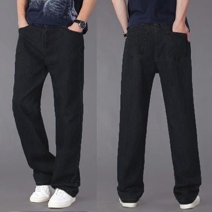 Jean ample décontracté pour homme, coupe droite