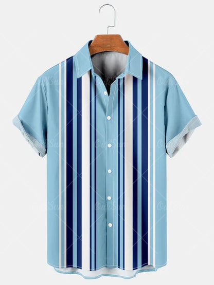 3D Sommer Casual Printed Hawaiian Shirt Männer Urlaub Seaside Wear