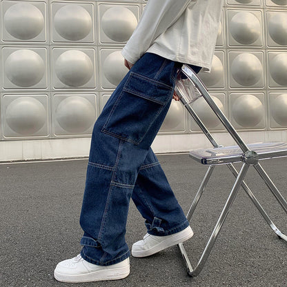 Herren Jeans mit weitem Bein, Hip-Hop-Casual
