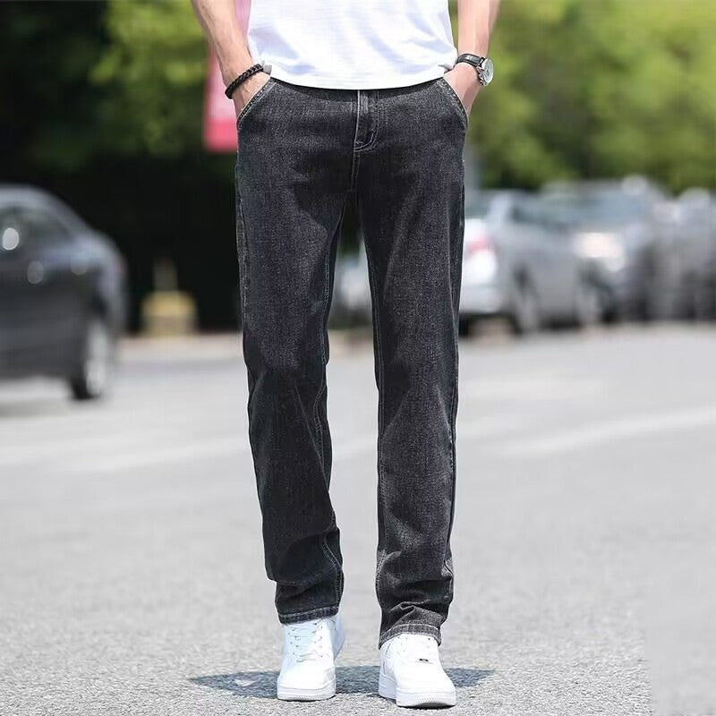 Herren Jeans Dünne Lose Gerade Lässige Lange Hosen