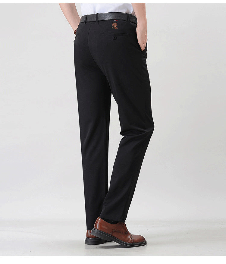 Dünne Leggings aus Eisseide und dicke Business-Hose mit Anti-Falten-Effekt