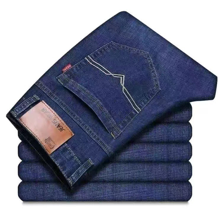 Elastische Herren Straight Tube Loose Casual Jeans