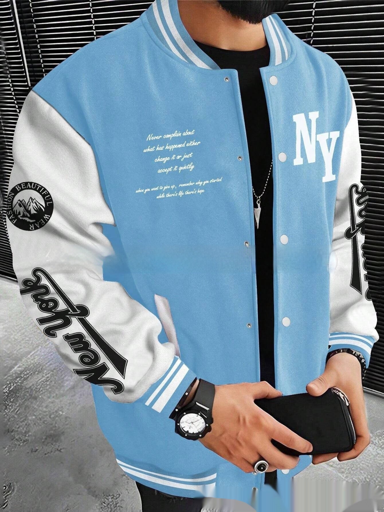 Men's Cardigan Baseball Uniform Jacket Coat - ARCHSHOPE