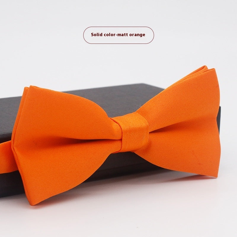 Men's Solid Color Formal Wear Wedding Business Casual Groom Groomsman Bow Tie - ARCHSHOPE