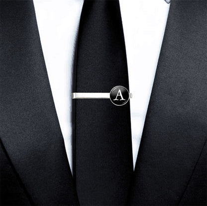 Letter Tie Clip Decoration With French Shirt - ARCHSHOPE