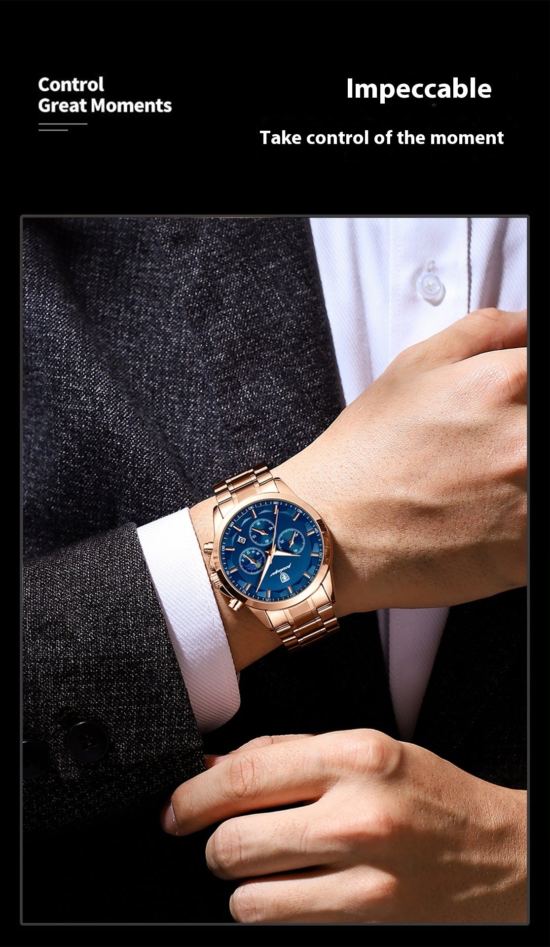 Sports Men's Watches Multifunctional Waterproof Quartz Watch - ARCHSHOPE