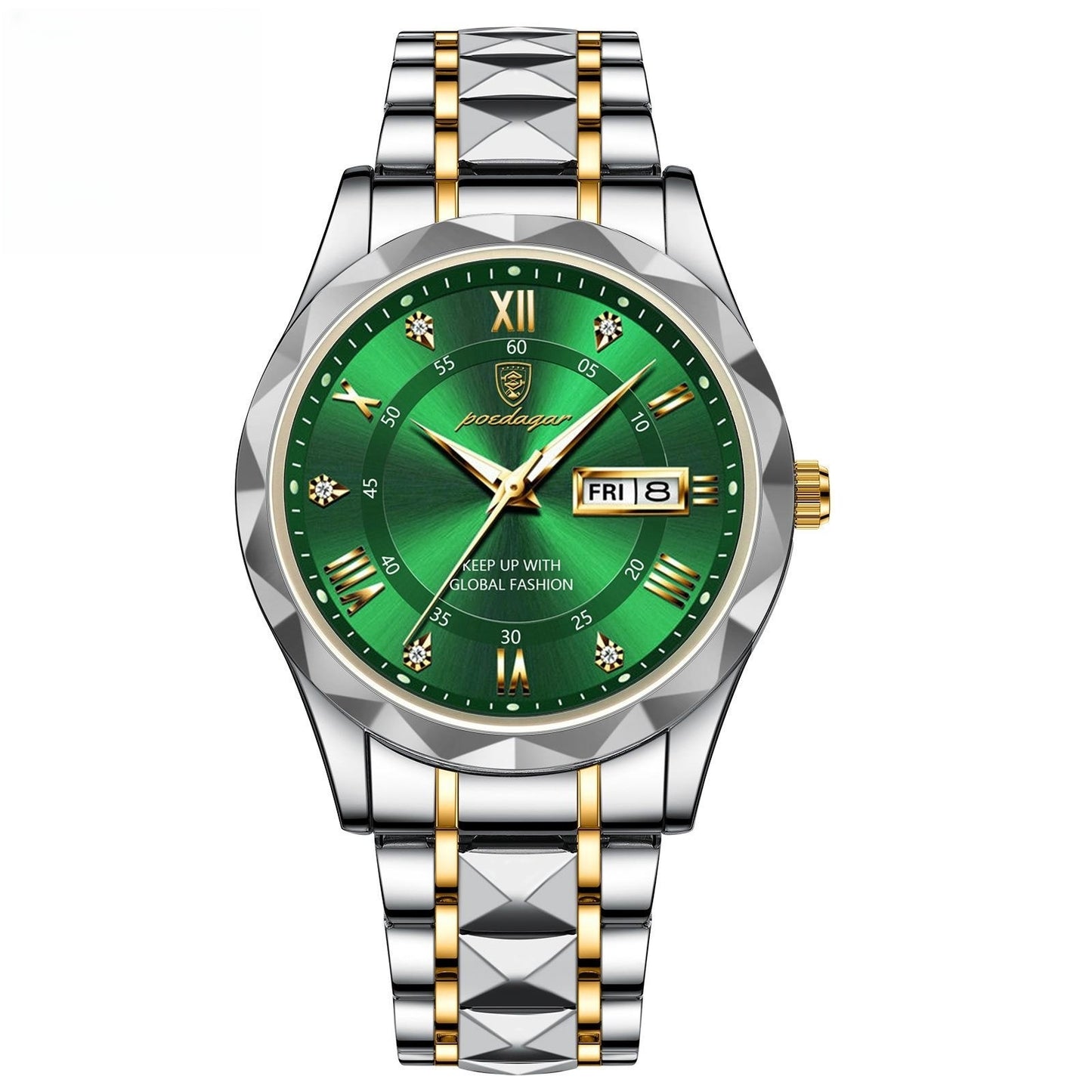 Men's Waterproof Double Calendar Luminous Quartz Watch - ARCHSHOPE