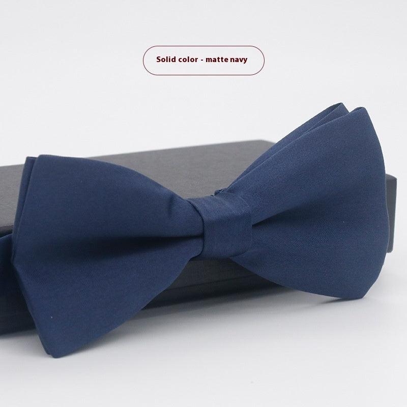 Men's Solid Color Formal Wear Wedding Business Casual Groom Groomsman Bow Tie - ARCHSHOPE