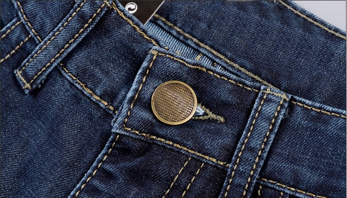 Explosive Herbst Winter Neue Gerade Slim Herren Jeans